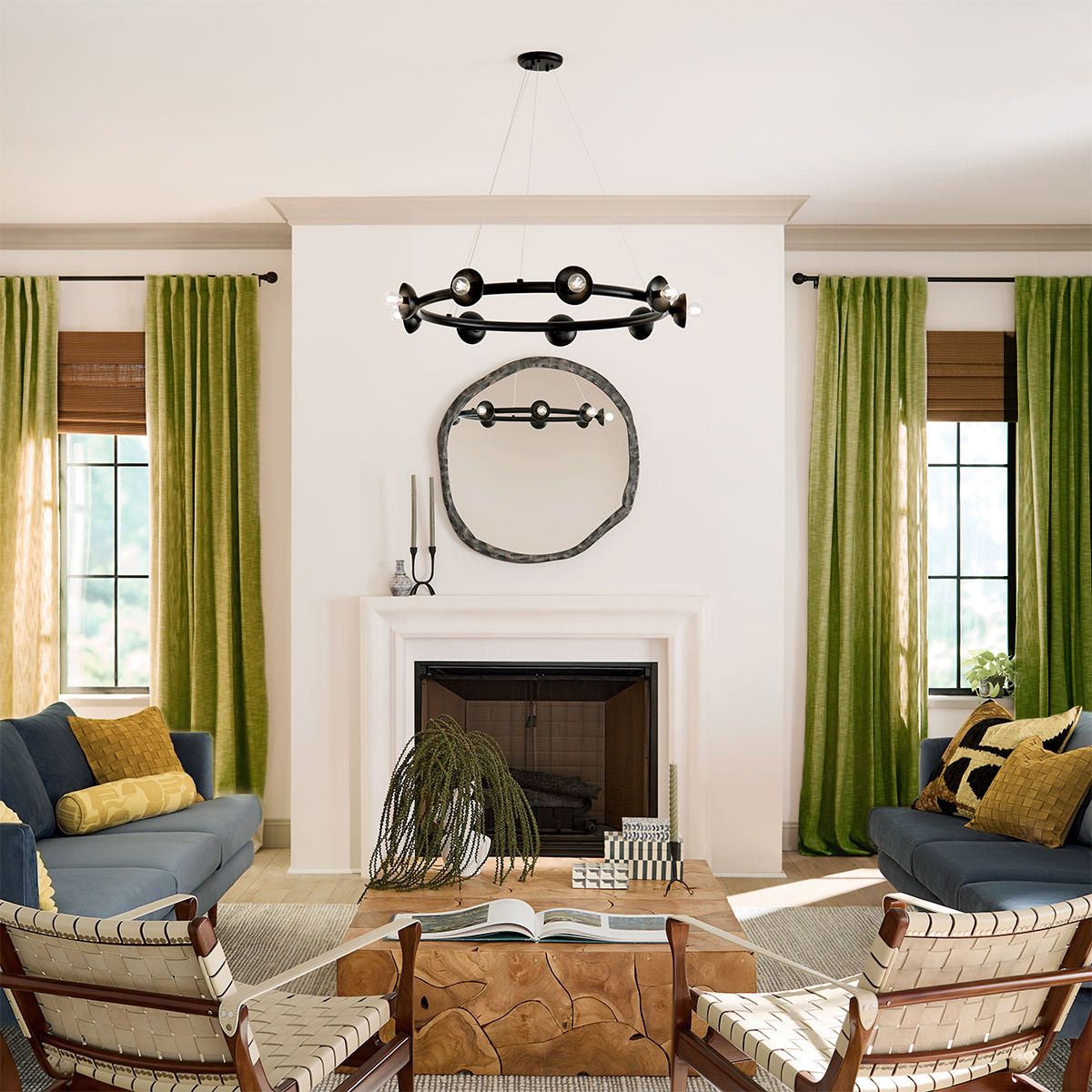 Kichler Palta 9 Light Black Chandelier