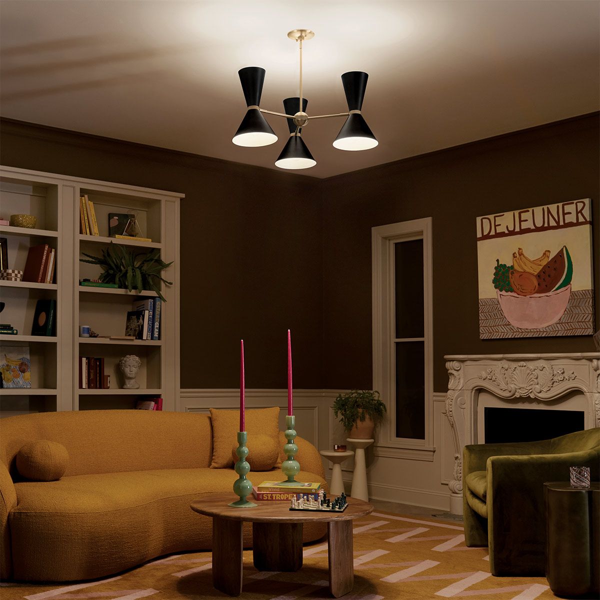 Kichler Phix 3 arm 6 light up and down Chandelier