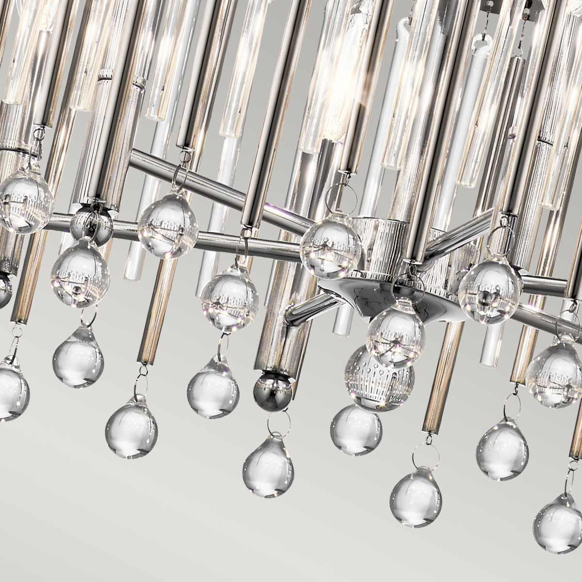 Piper 6 Light Polished Chrome Chandelier or Pendant