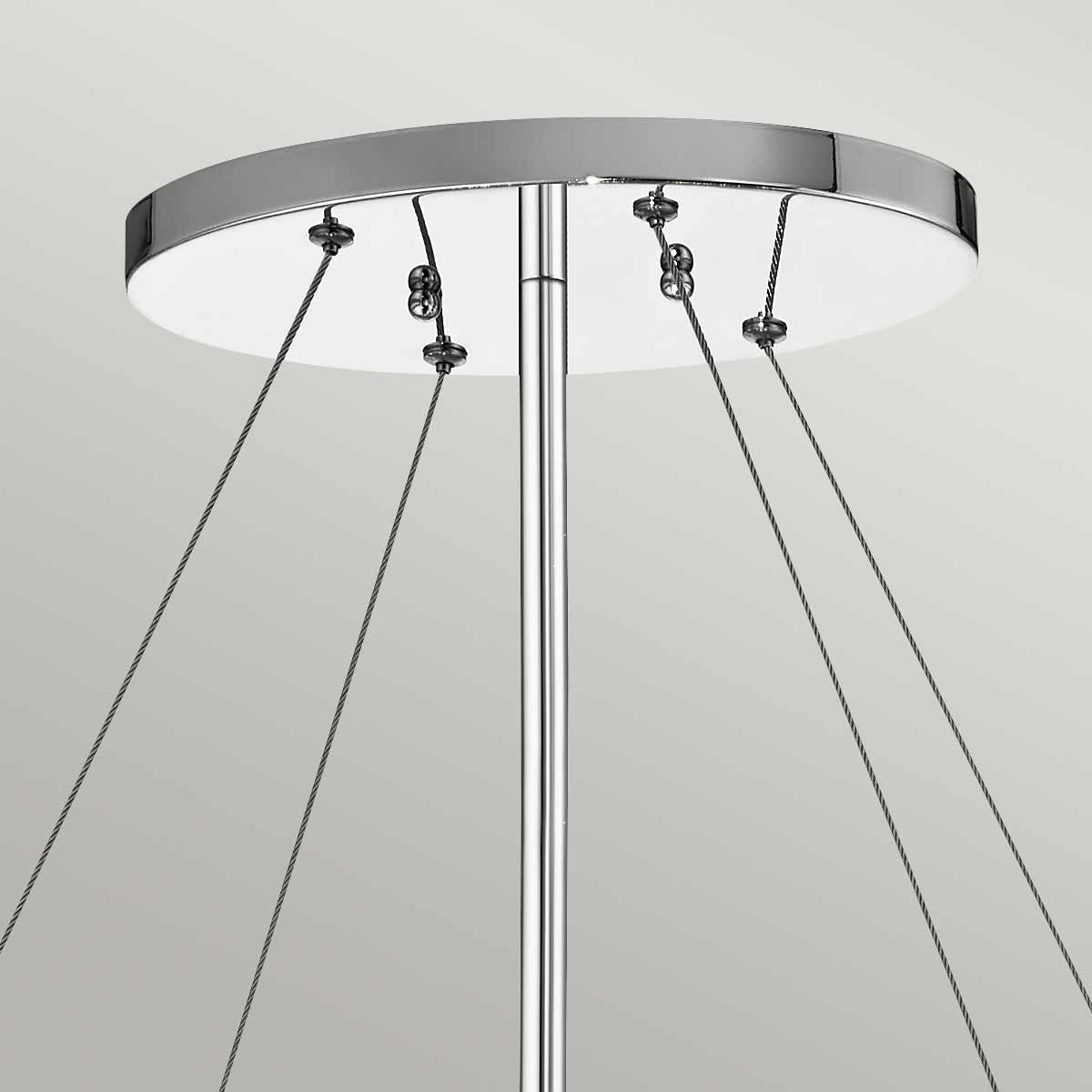 Piper 6 Light Oval polished Chrome Chandelier/ Pendant