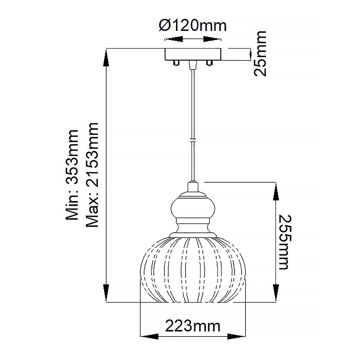 Kichler Riviera 1 Light Brushed Nickel Pendant Ceiling - 23cm-warehouse-clearance-140826