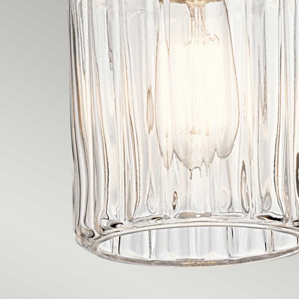 Kichler Riviera 1 Light Brushed Nickel Pendant Ceiling - 15cm-warehouse-25-09-26