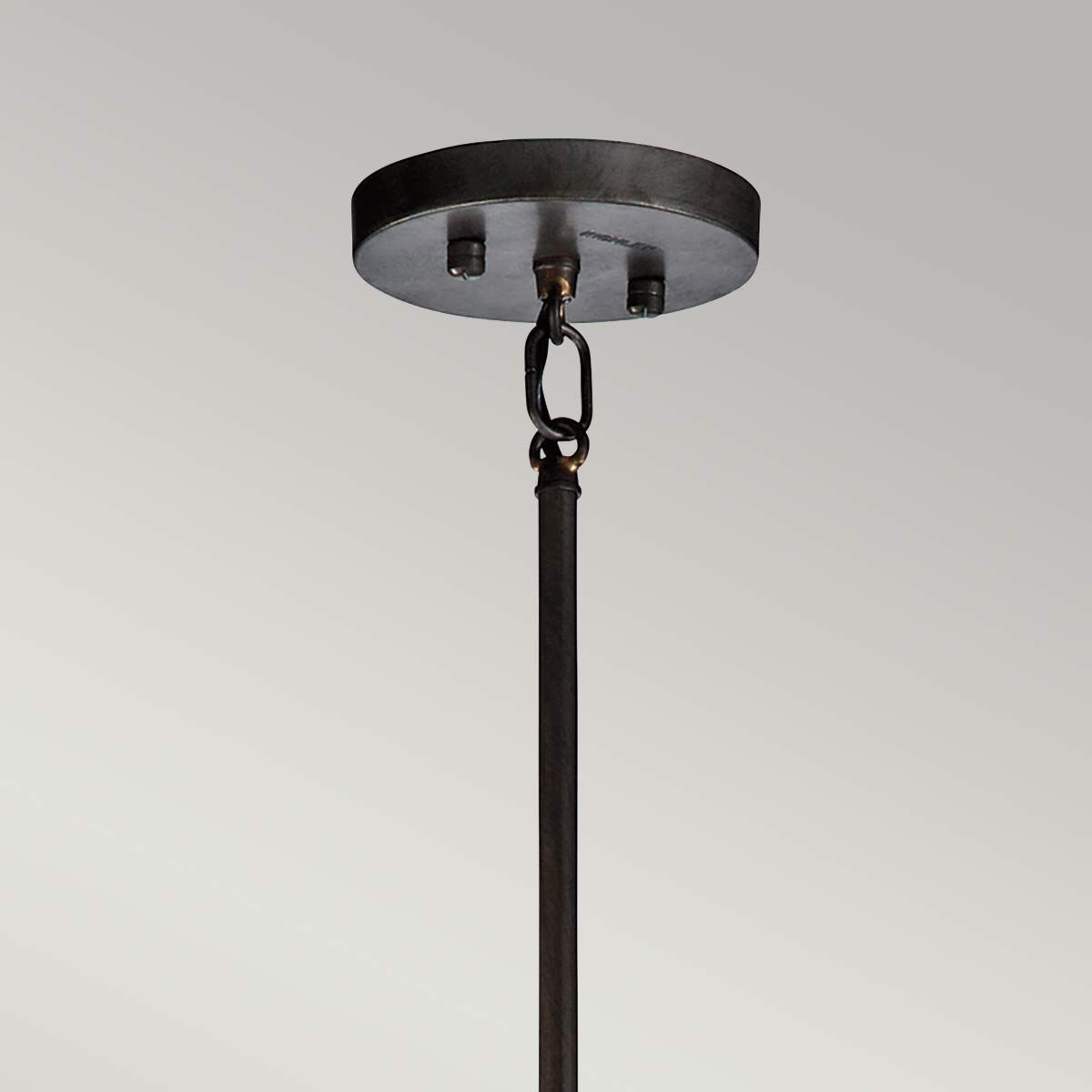 Kichler Rocklyn 3 Light Chandelier Ceiling Light - Raw Steel