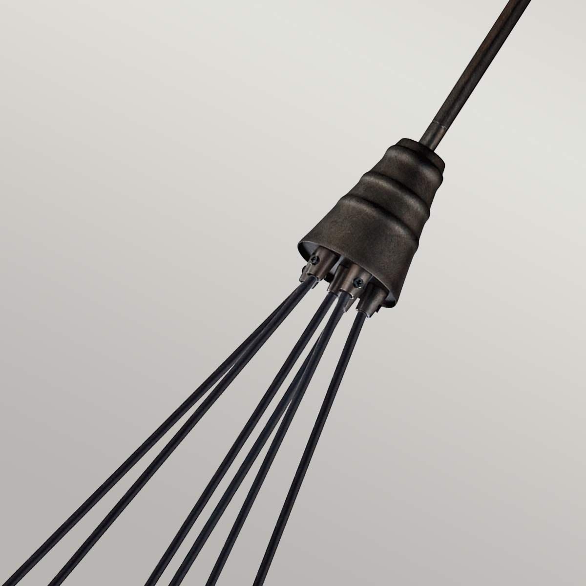 Kichler Rocklyn 6 Light Chandelier Ceiling Light - Raw Steel