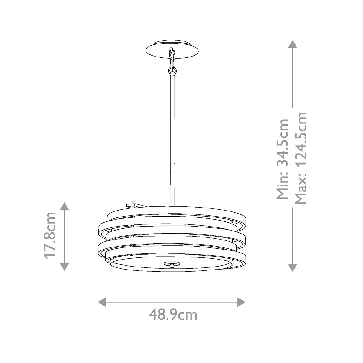 Kichler Roswell 1 Light Brushed Nickel Pendant Ceiling Light