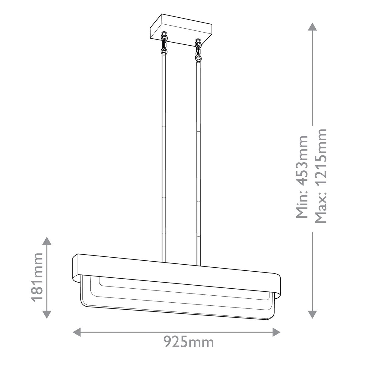 Serene LED Brass Chandelier