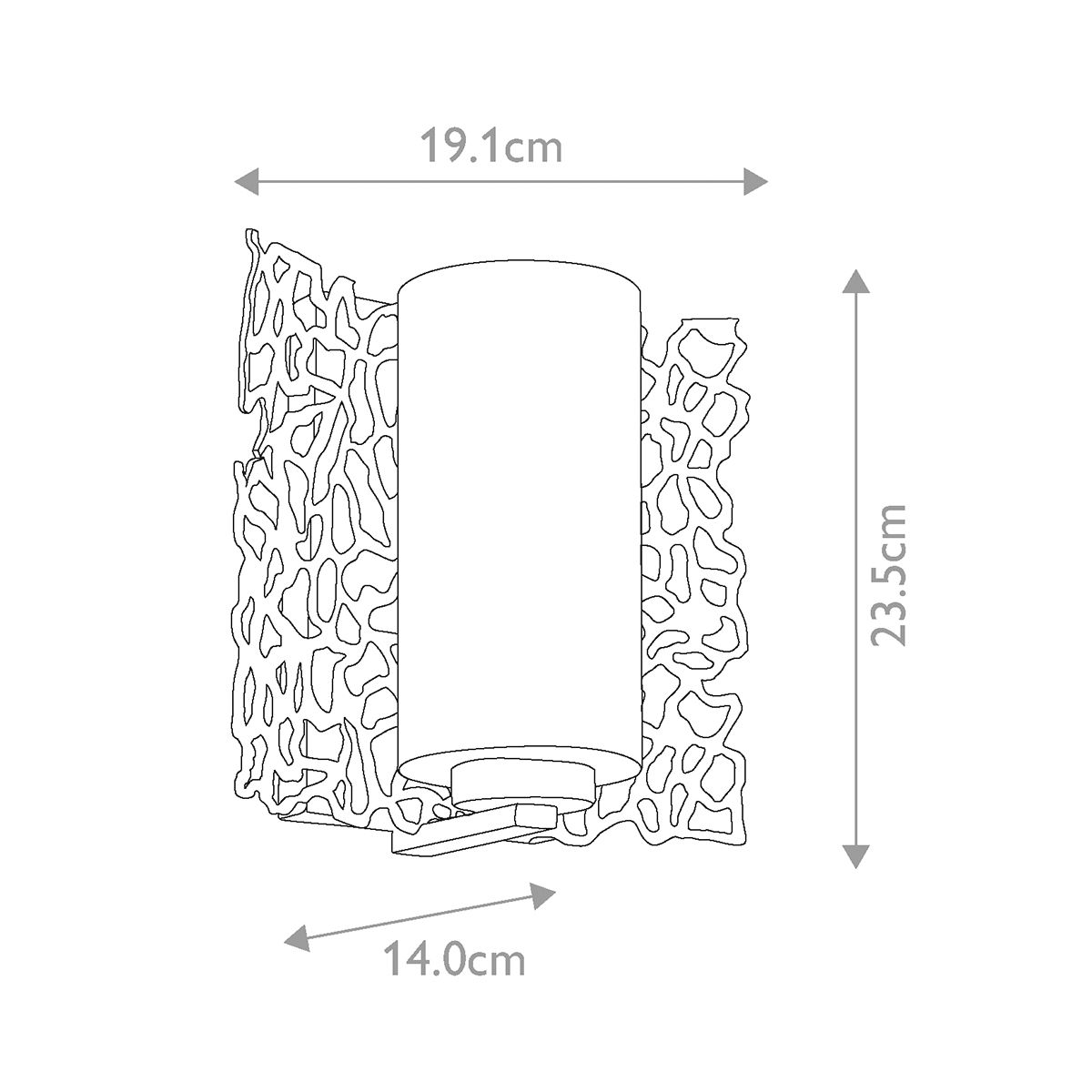 Kichler Silver Coral Wall Light