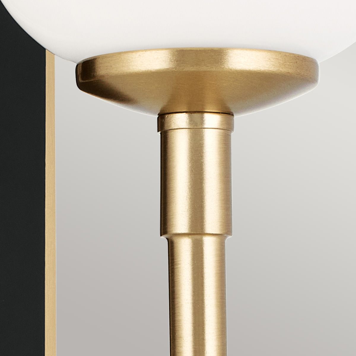 Kichler Solia Wall Light in Champagne Bronze with black accent