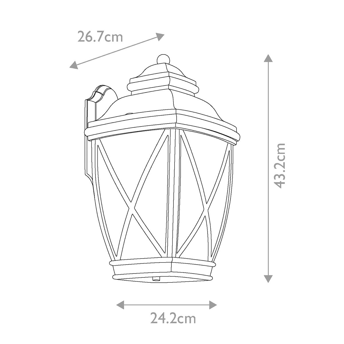 Kichler Tangier Large Bronze Outdoor Wall Light