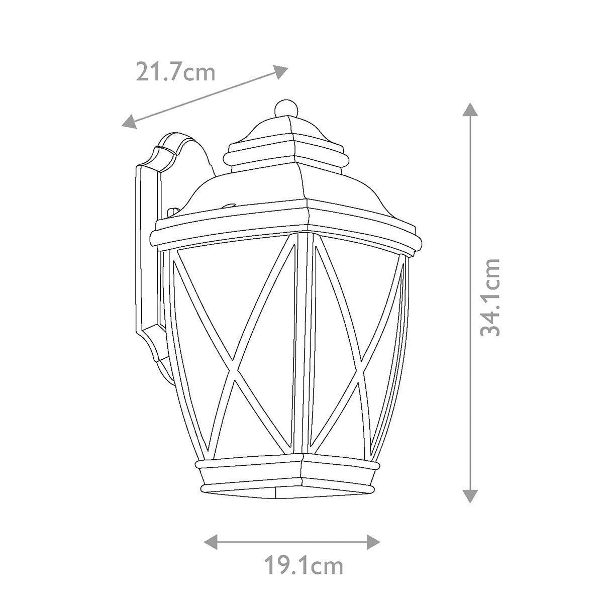 Kichler Tangier Medium Bronze Outdoor Wall Light