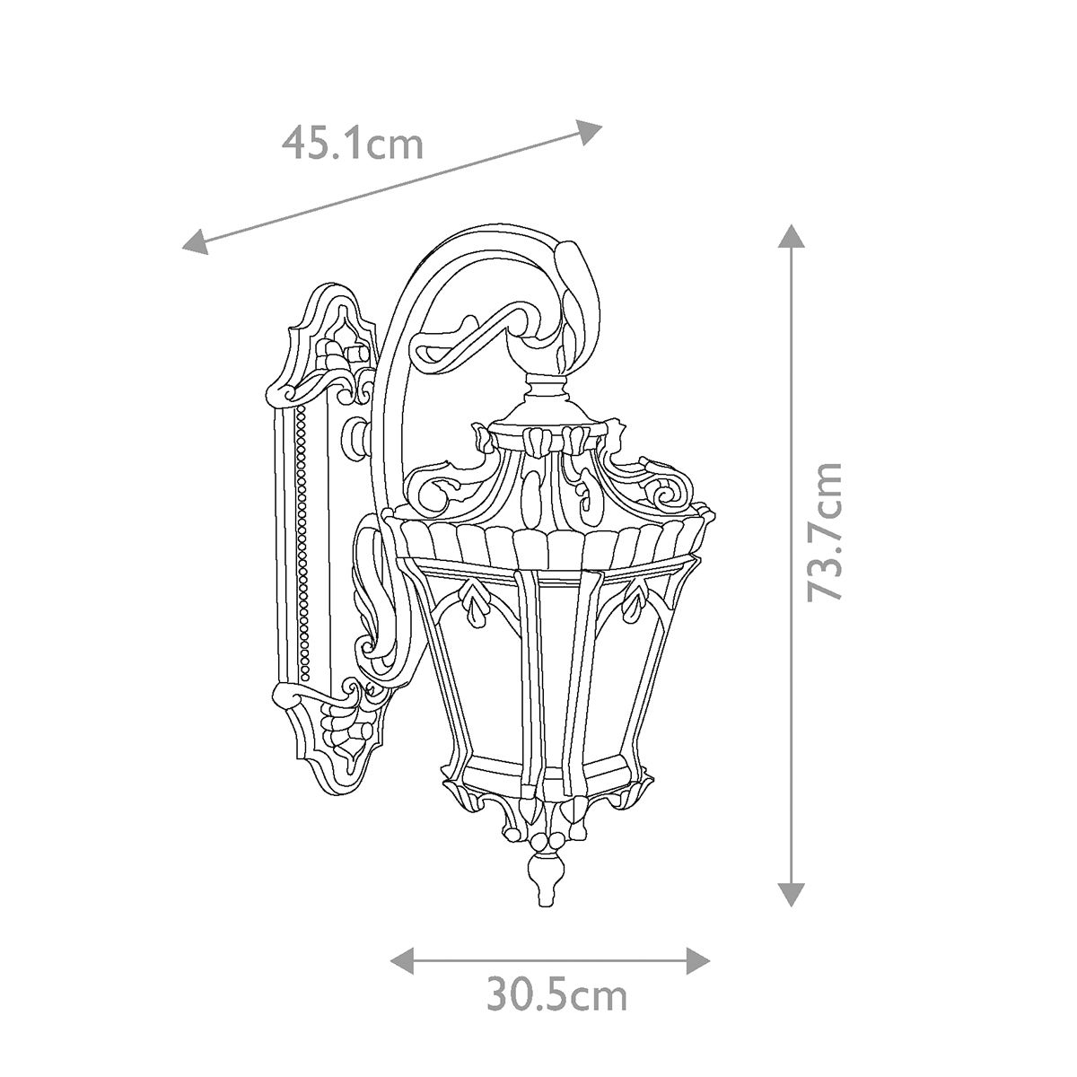 Kichler Tournai Londonderry Extra Large Outdoor Wall Light