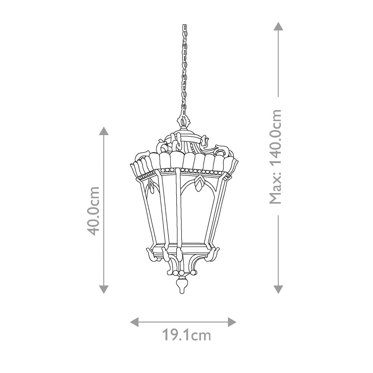 Kichler Tournai Londonderry Medium Outdoor Pendant Light-warehouse-clearance-270826