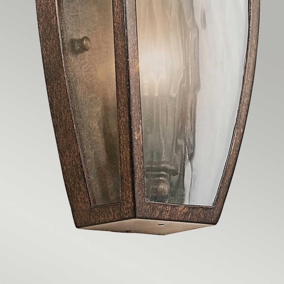Kichler Venetian Rain Brushed Bronze Outdoor Half Wall Light-warehouse-clearance-04-09-26