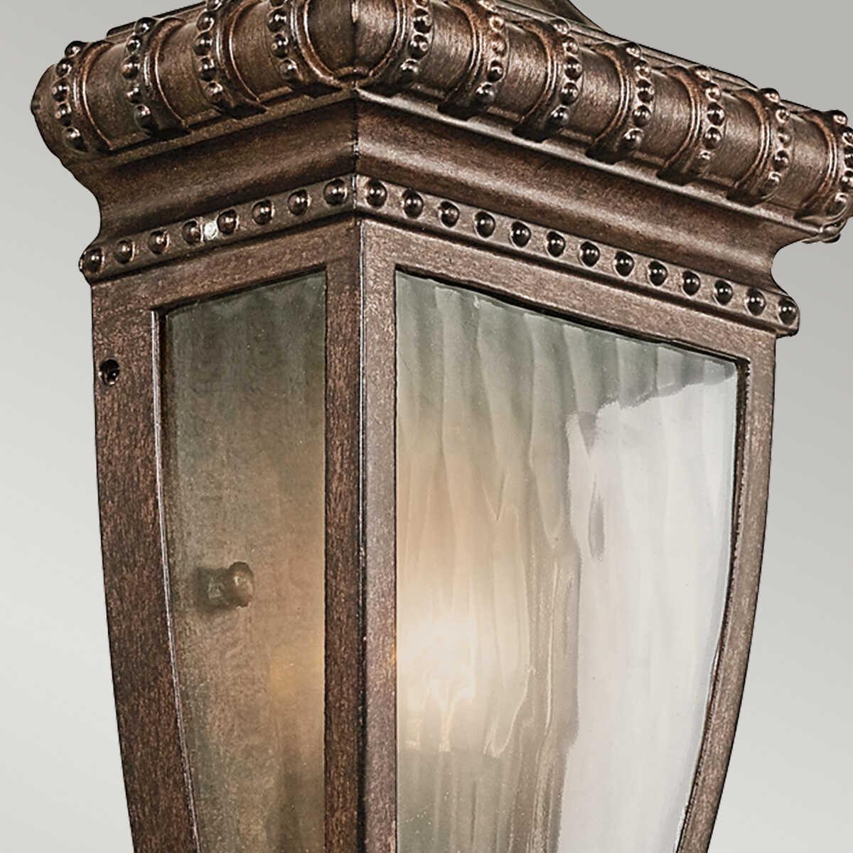 Kichler Venetian Rain Brushed Bronze Outdoor Half Wall Light-warehouse-clearance-04-09-26