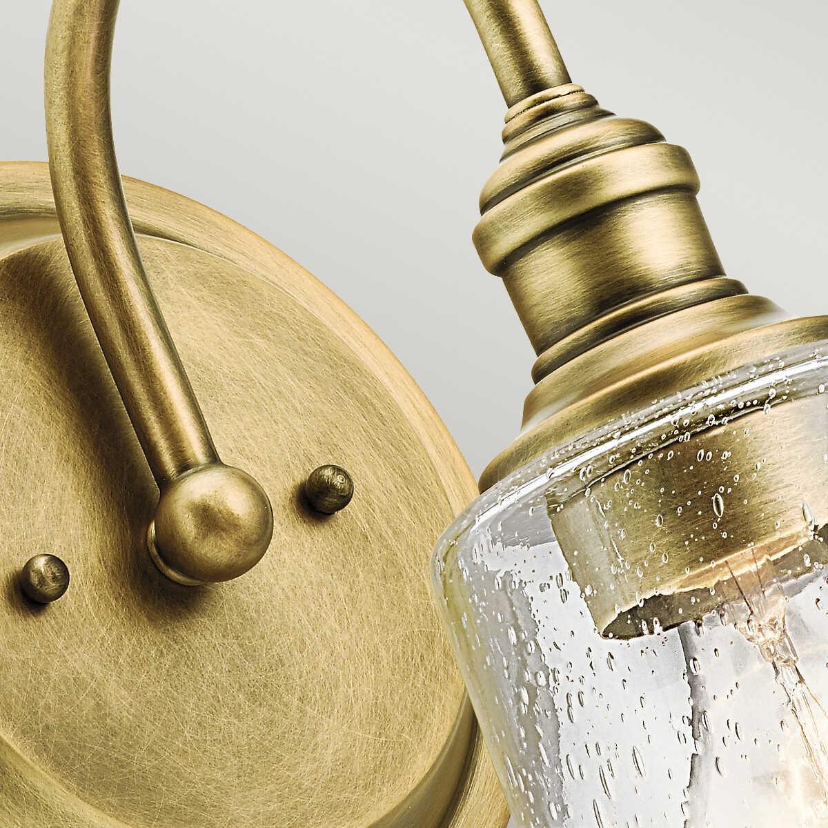 Kichler Waverly 1 Light Brass Wall Light-warehouse-25-09-26