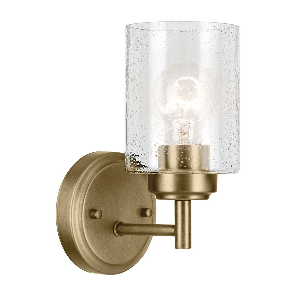 Kichler Winslow Brass Wall Light KL-WINSLOW-1W-NBR by Kichler