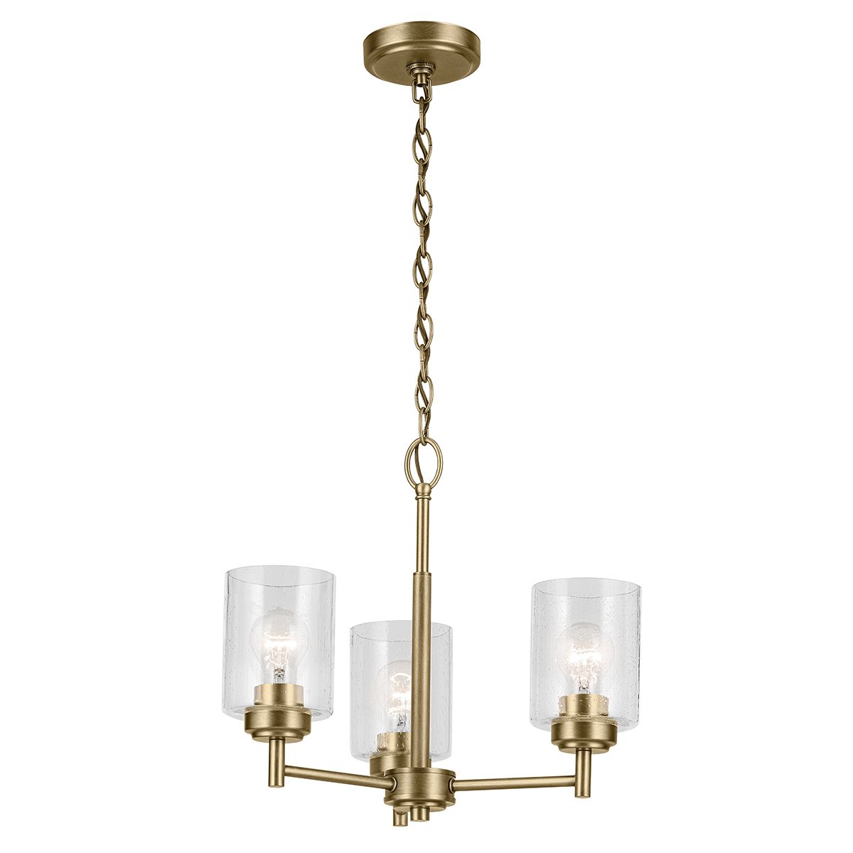 Kichler Winslow Living Room 3 Light Brass Chandelier by Kichler Lighting KL-WINSLOW3-NBR