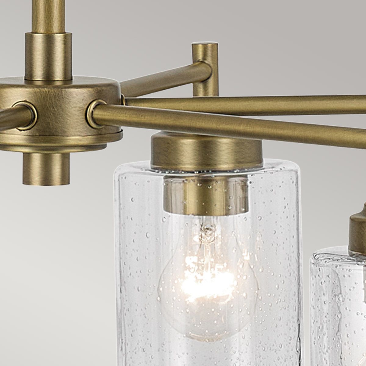 Kichler Winslow 6 Light Brass Chandelier