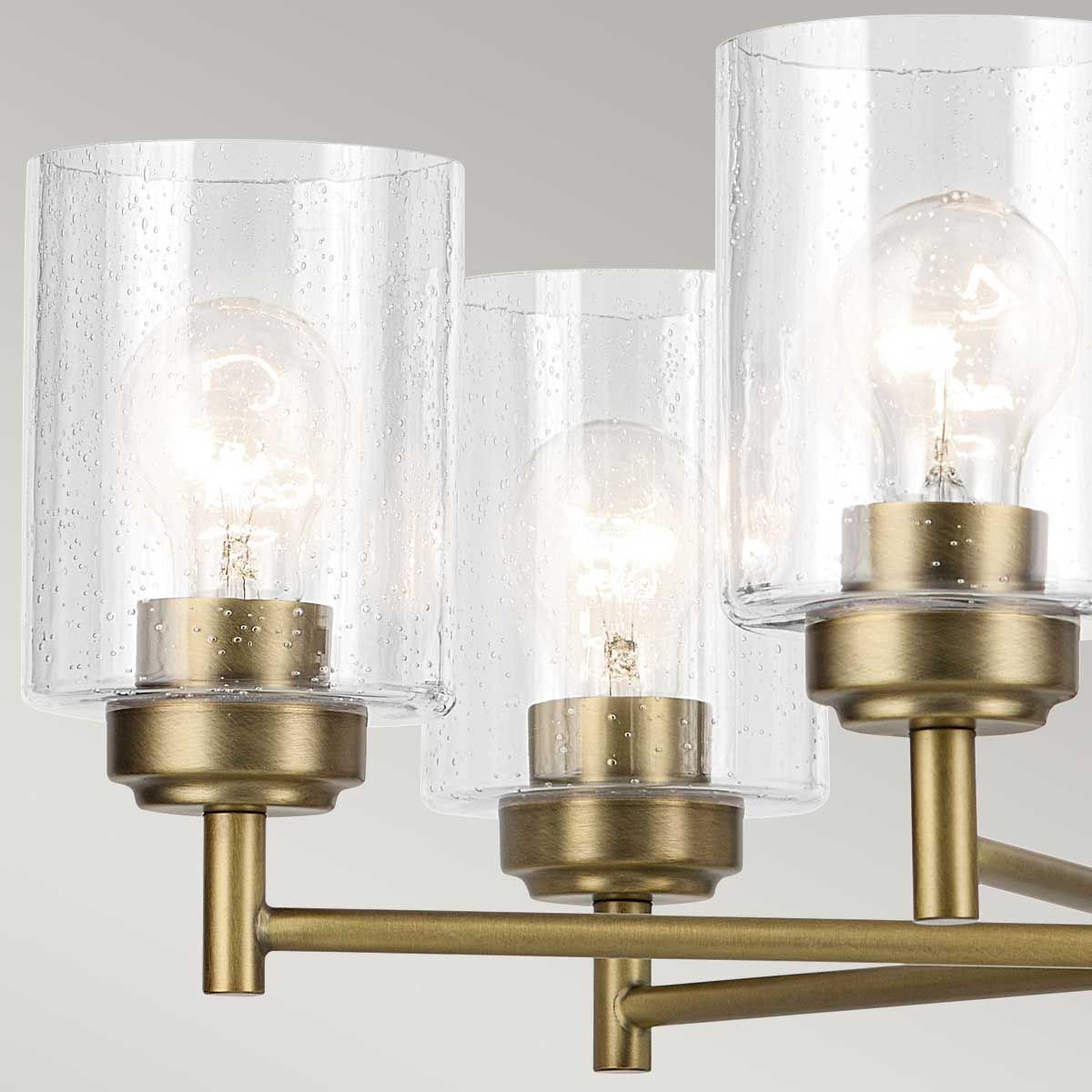 Kichler Winslow 6 Light Brass Chandelier