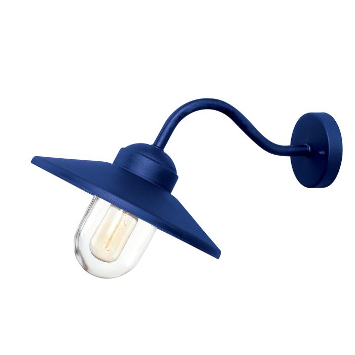 Klampenborg Blue Outdoor Wall Lantern KLAMPENBORG-NVB by Elstead Lighting
