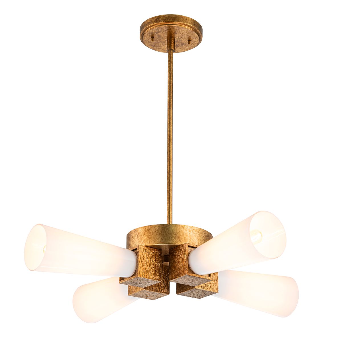 Elstead Kristy 4 Light Gold Ceiling Pendant Light