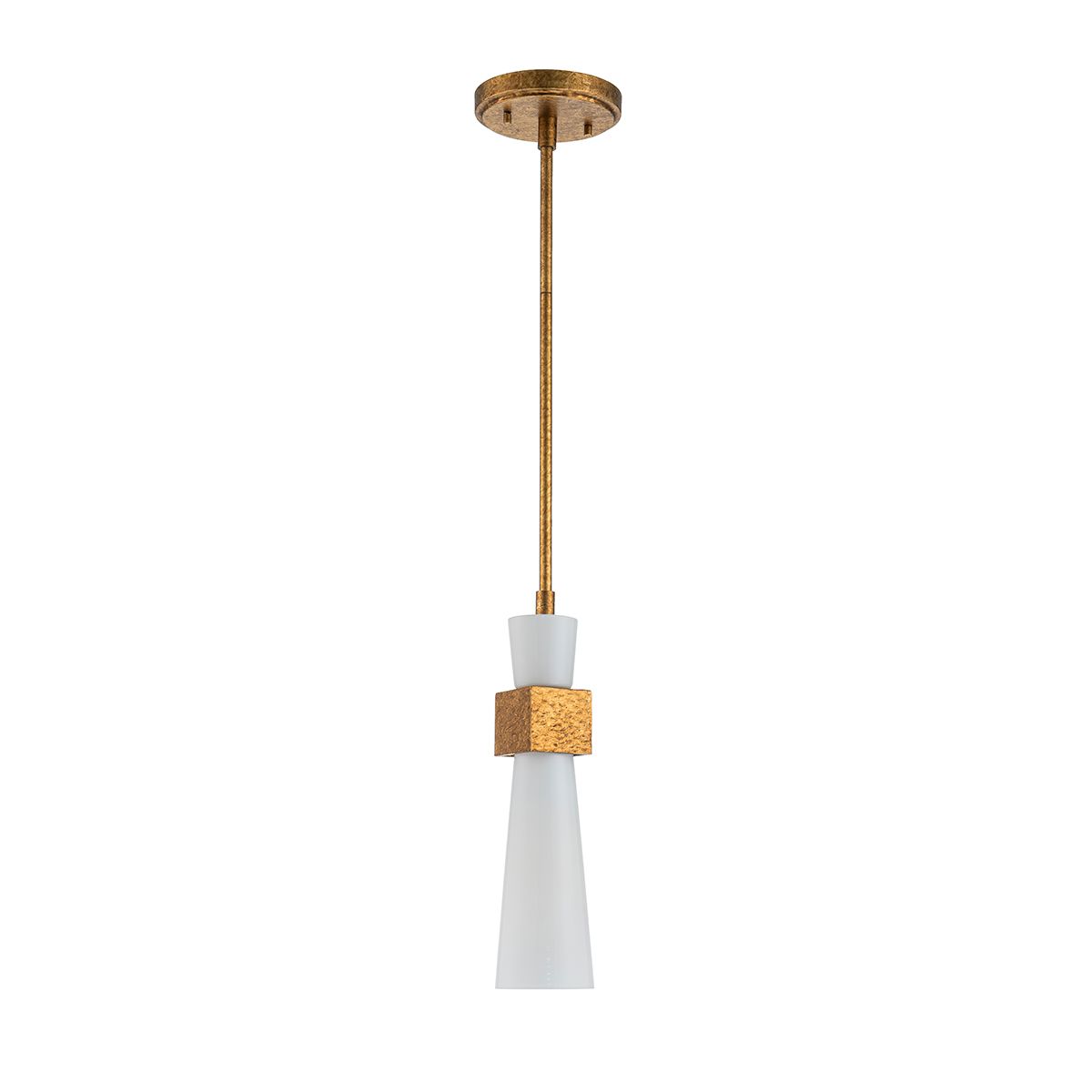 Elstead Kristy 1 Light Mini Gold Pendant Light