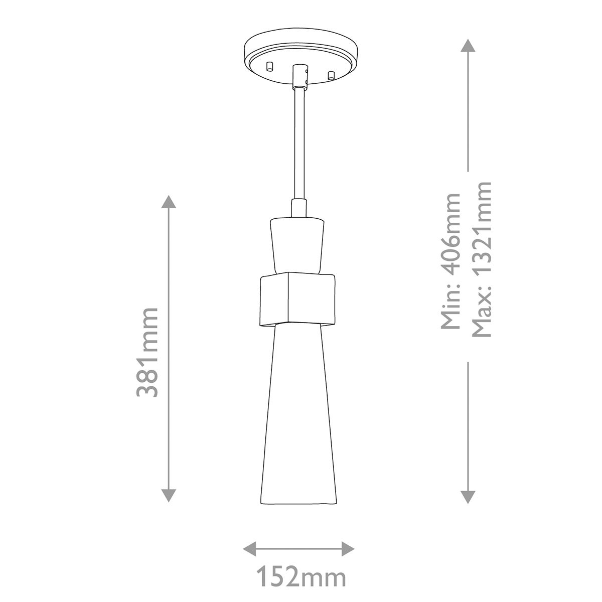 Elstead Kristy 1 Light Mini Gold Pendant Light