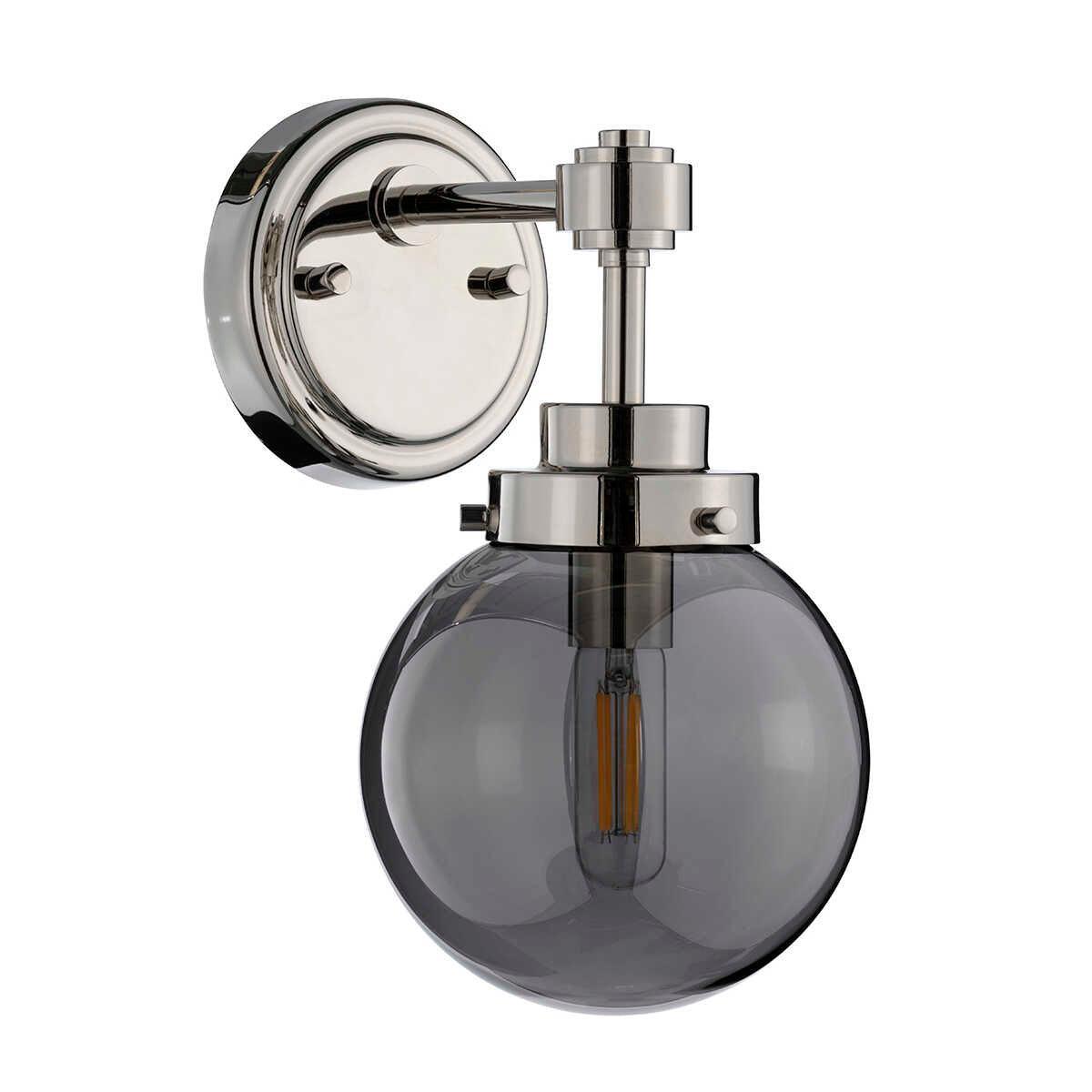 Kula 1 Light Polished Nickel Wall Light Elstead Lighting-wh-20-091026