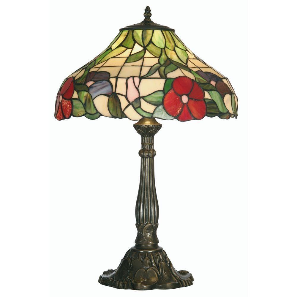 Oaks Peonies Tiffany Lamp-cracked-110326
