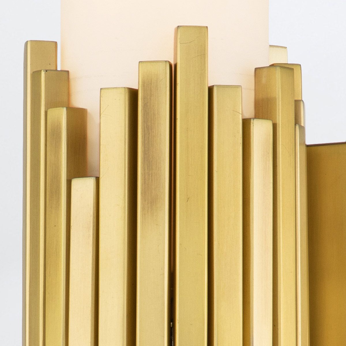 Elstead Marvele Double Brass Art Deco Wall Light