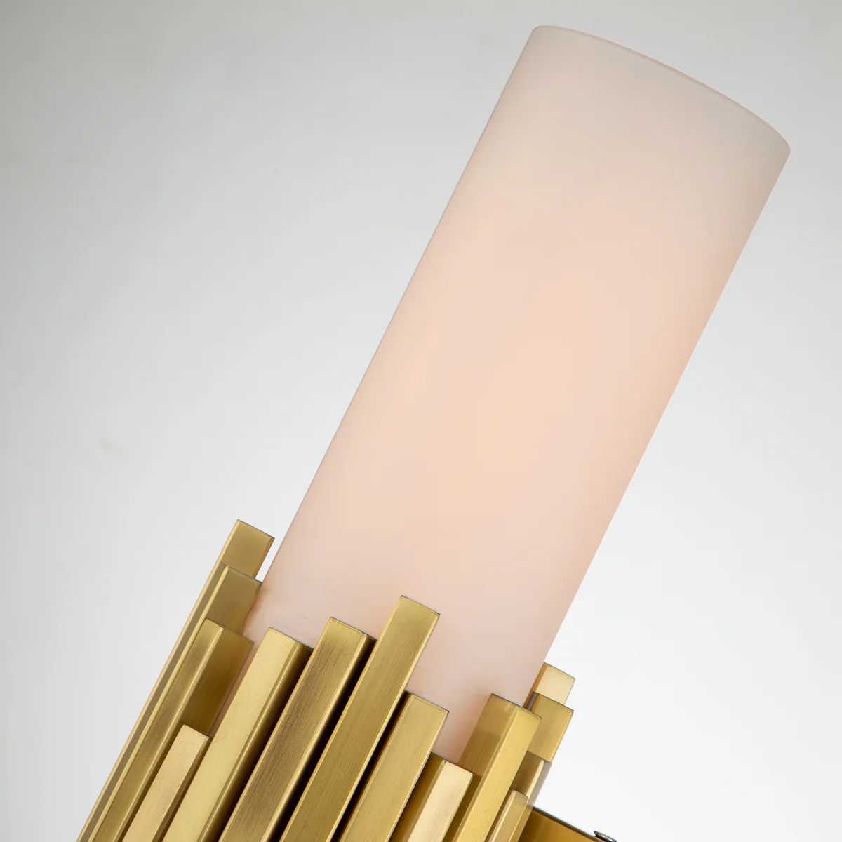 Elstead Marvele Double Brass Art Deco Wall Light