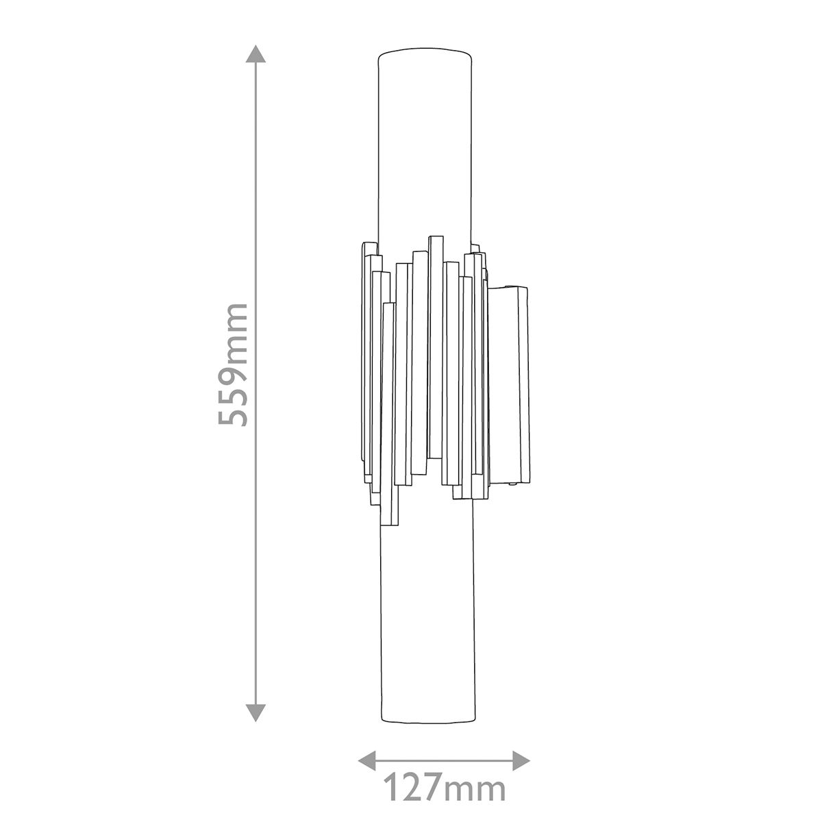 Elstead Marvele Double Brass Art Deco Wall Light