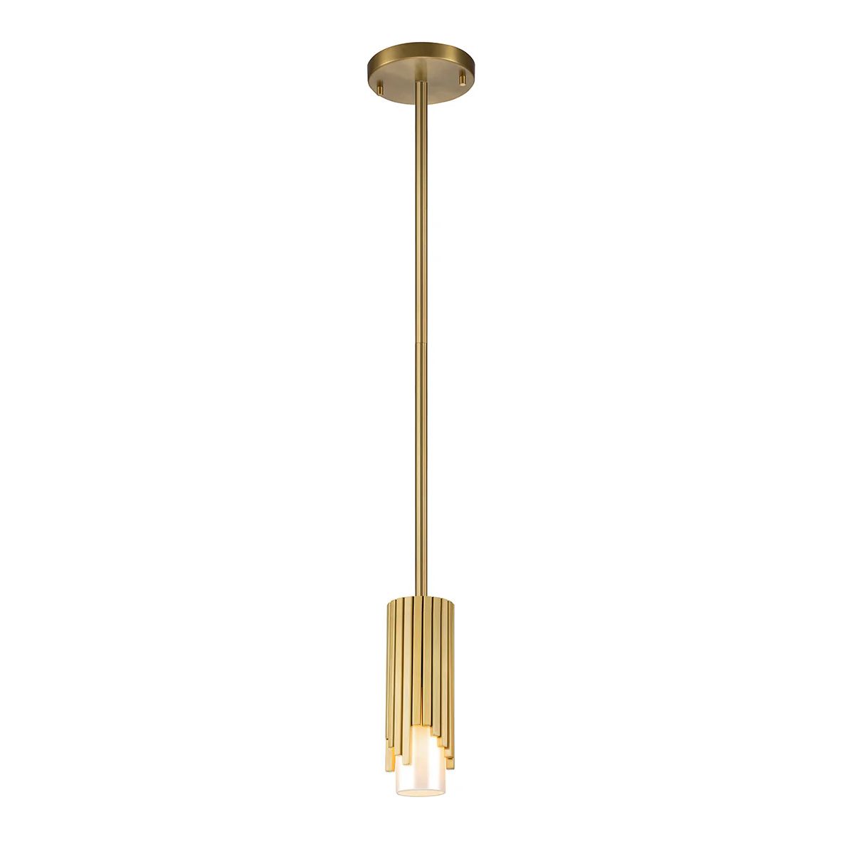 Elstead Marvele Flush or Pendant Duel Mount Brass Ceiling Light