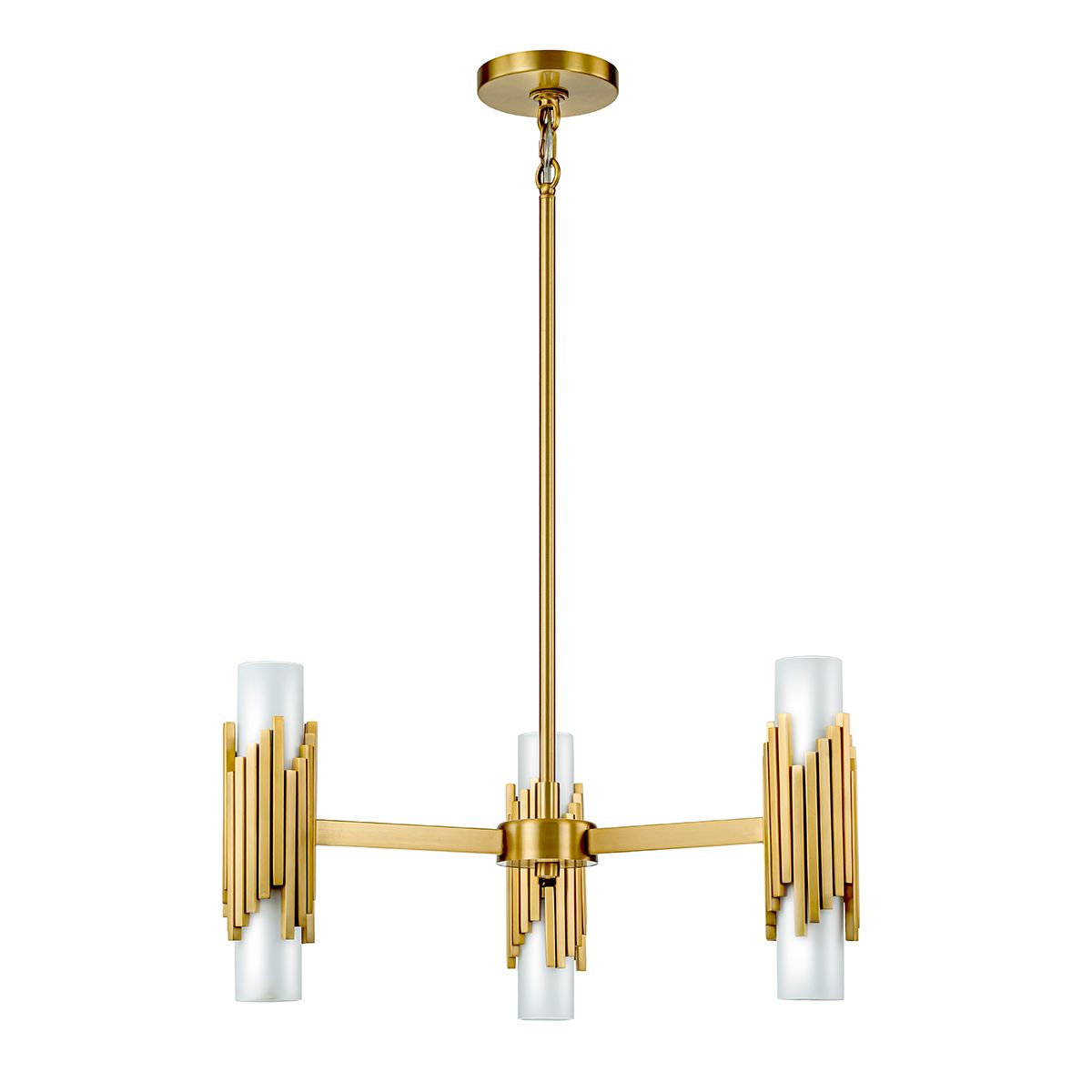 Elstead Marvele 6 Light Art Deco Chandelier