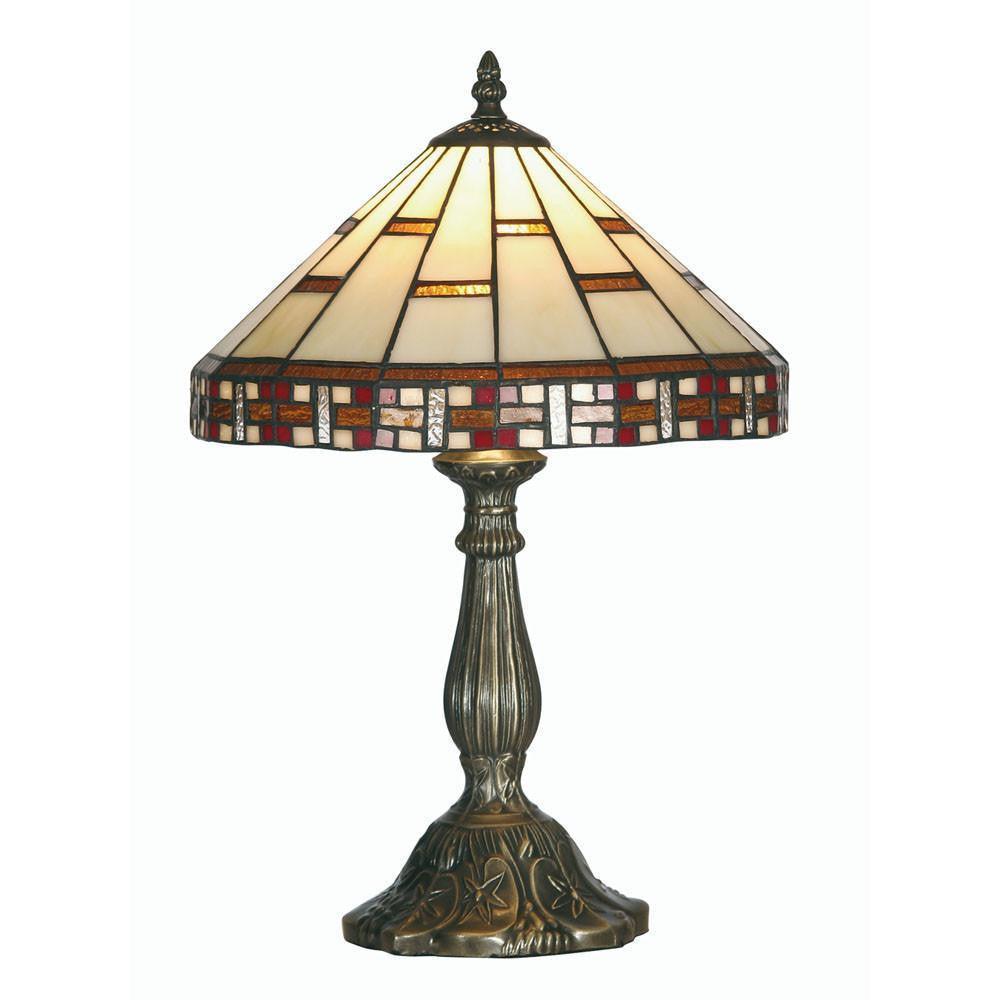 Oaks Lighting Aremisa Tiffany Medium Table Lamp-TIFF-20-240626