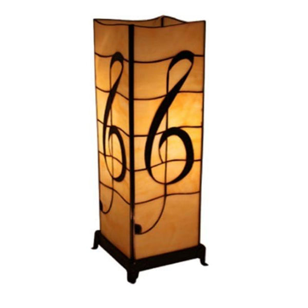 Melody Large Square Tiffany Table Lamp
