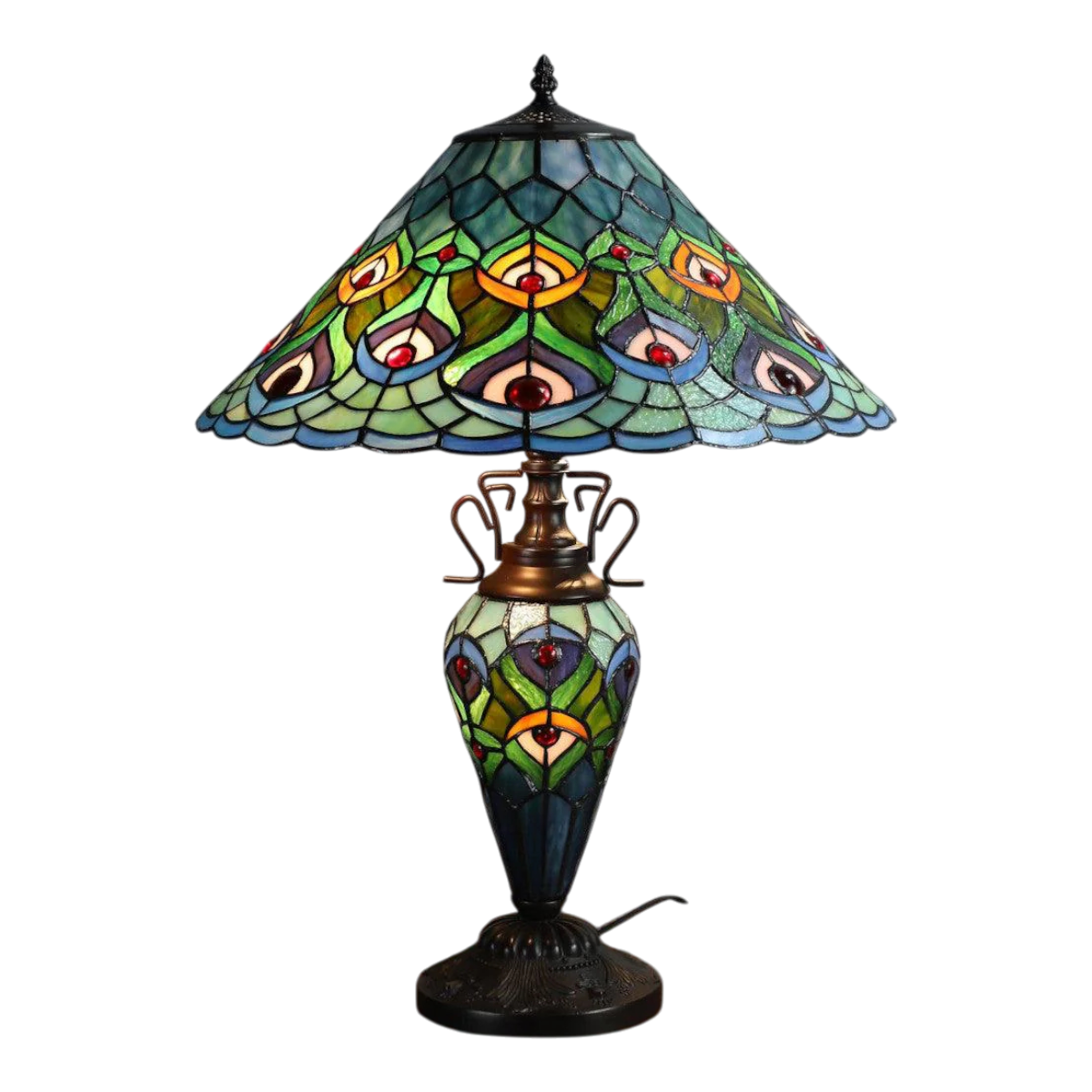 Oldbury Double Tiffany Table Lamp