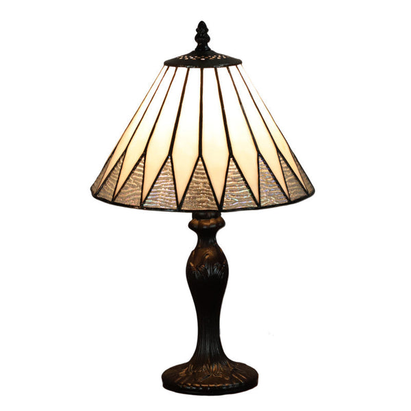 Minster 10" Fenton Tiffany Table Lamp