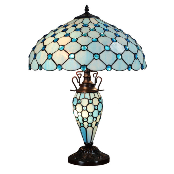 Minster Seaton Double Tiffany Table Lamp