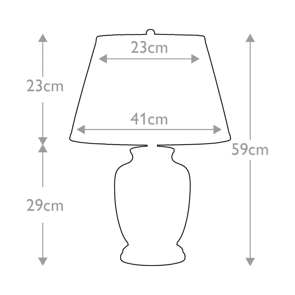 Elstead Morris Small Gold/Black Ceramic Table Lamp