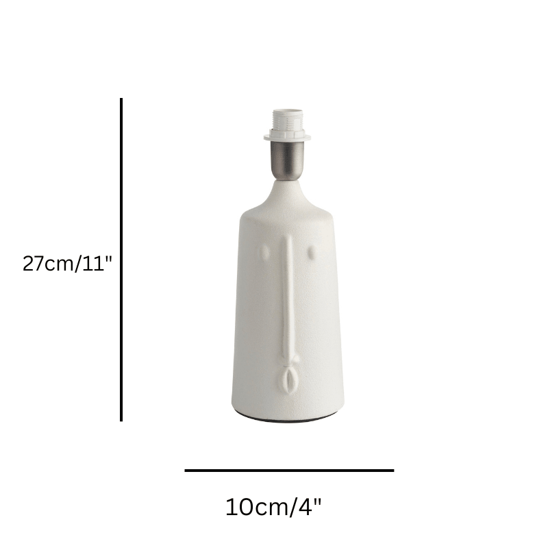 Mr White Ceramic Table Lamp size guide