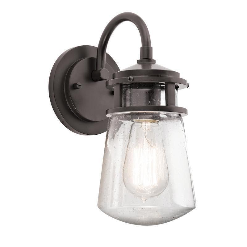Kichler Lyndon Architectural Bronze Small Outdoor Wall Light-warehouse-clearance-220526