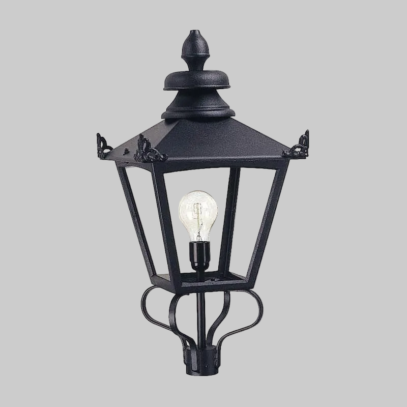 Elstead Grampian Black Outdoor Lantern Head Only