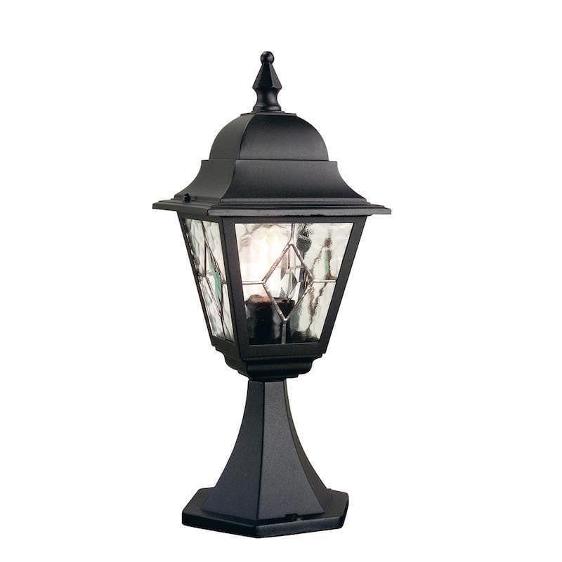 Elstead Norfolk Black Outdoor Pedestal Lantern-warehouse-clearance-140826