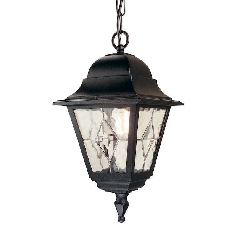 Elstead Norfolk Black Outdoor Pendant Light-warehouse-clearance-140826
