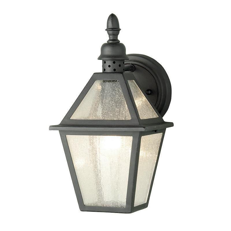 Elstead Polruan Black Outdoor Wall Light-warehouse-clearance-140826