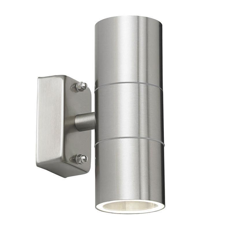 Endon Canon Stainless Steel Outdoor Up & Down Wall Light-warehouse-40