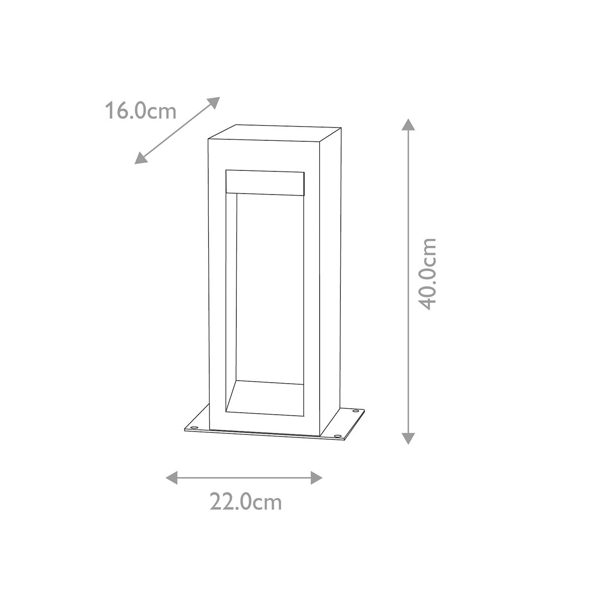 Elstead Parkstone LED Medium Bollard