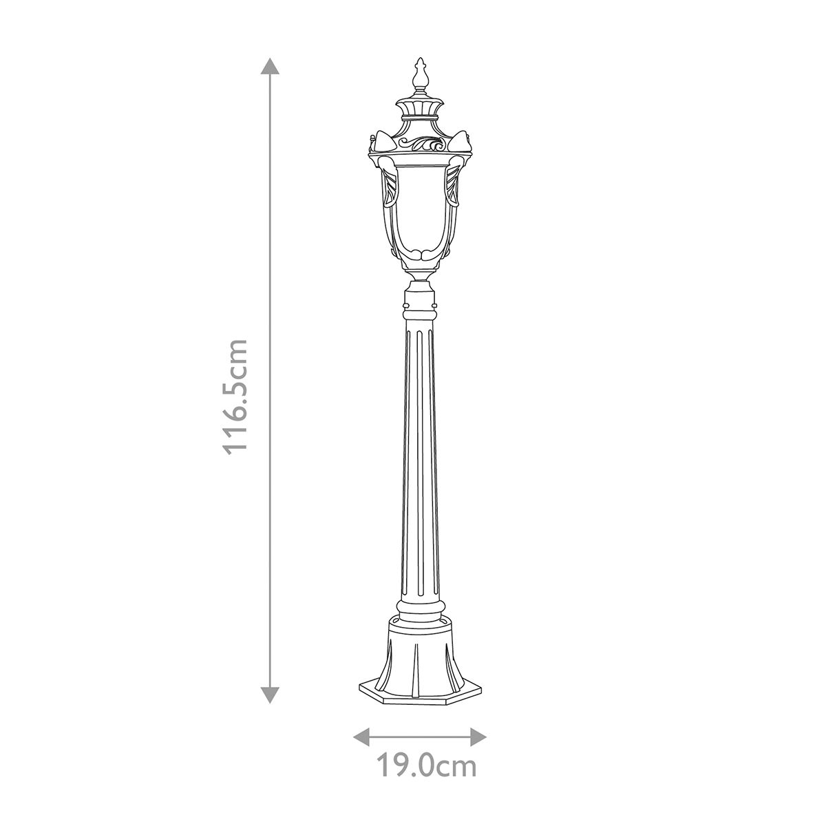 Philadelphia Old Bronze Medium Outdoor Bollard Light