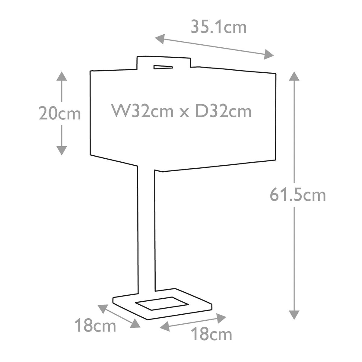 Elstead Plein 1 Light Polished Gold Table Lamp
